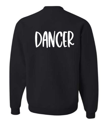 Black Adult Unisex Crewneck Sweater