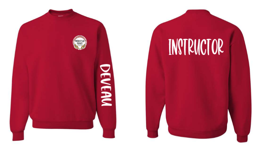 Red Adult Unisex Crewneck Sweater