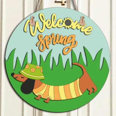 Round Door Sign Project