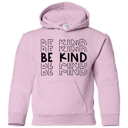 Be Kind Pink Hoodie - Youth