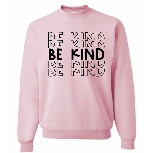 Be Kind Pink Crewneck - Adult