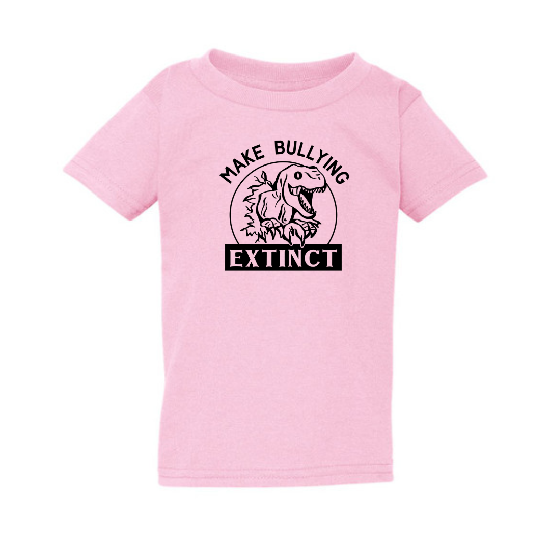 Make Bullying Extinct Pink Tshirt - Toddler