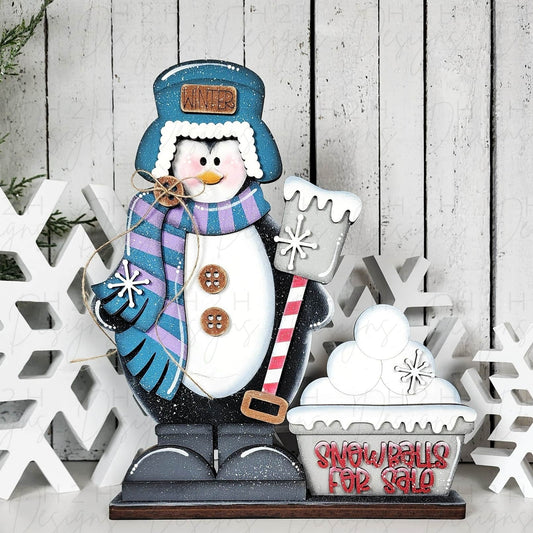 Standing Snowball Penguin