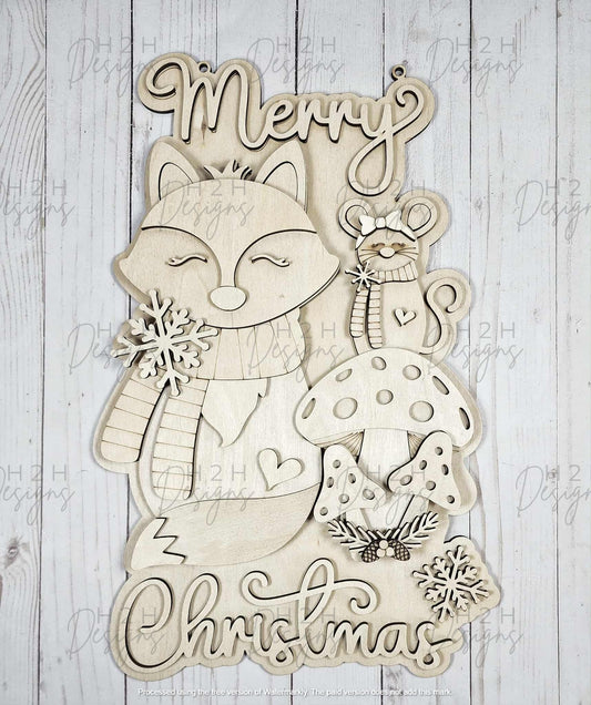 Merry Christmas - Animals Sign Kit