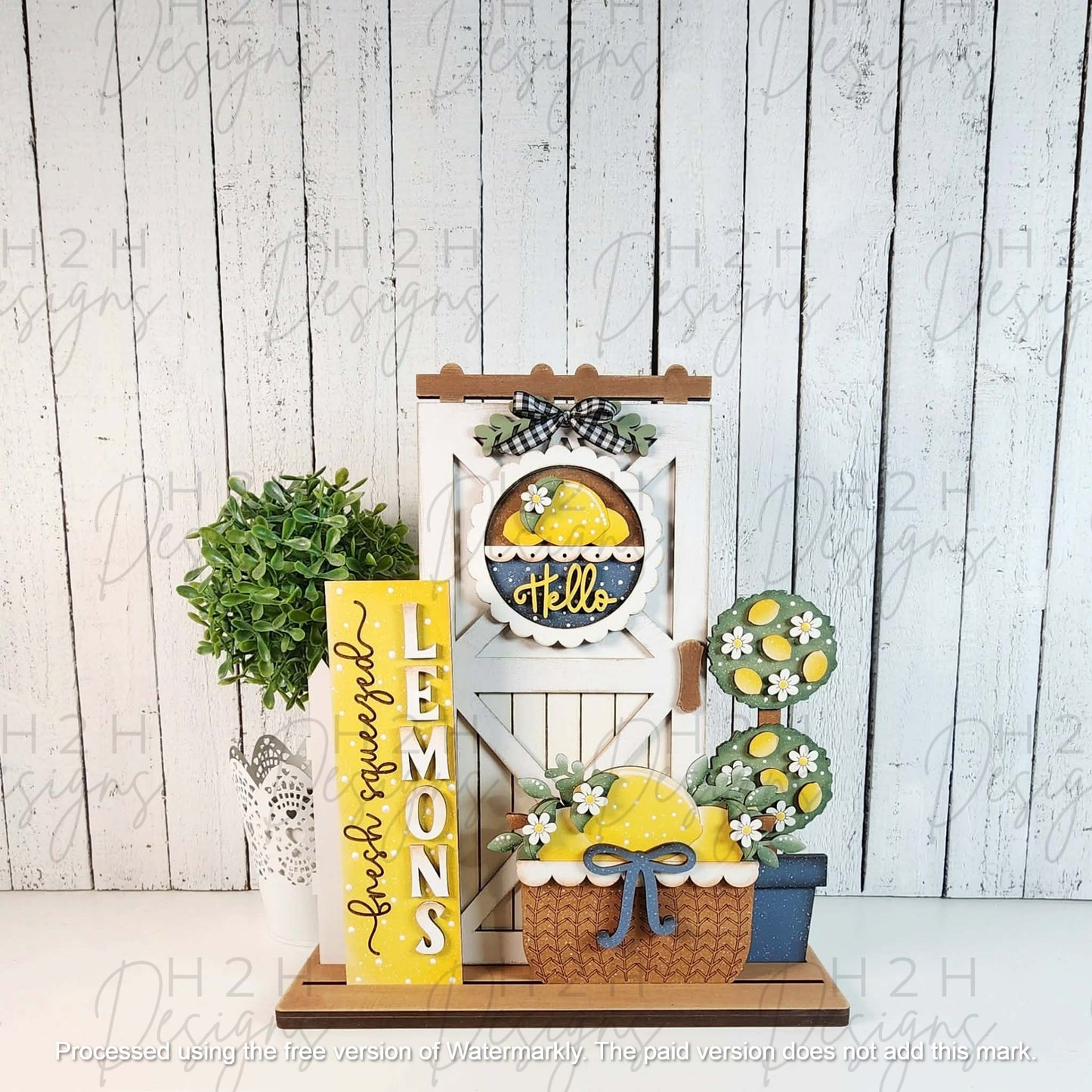 Lemonade Summer Barn Door Insert