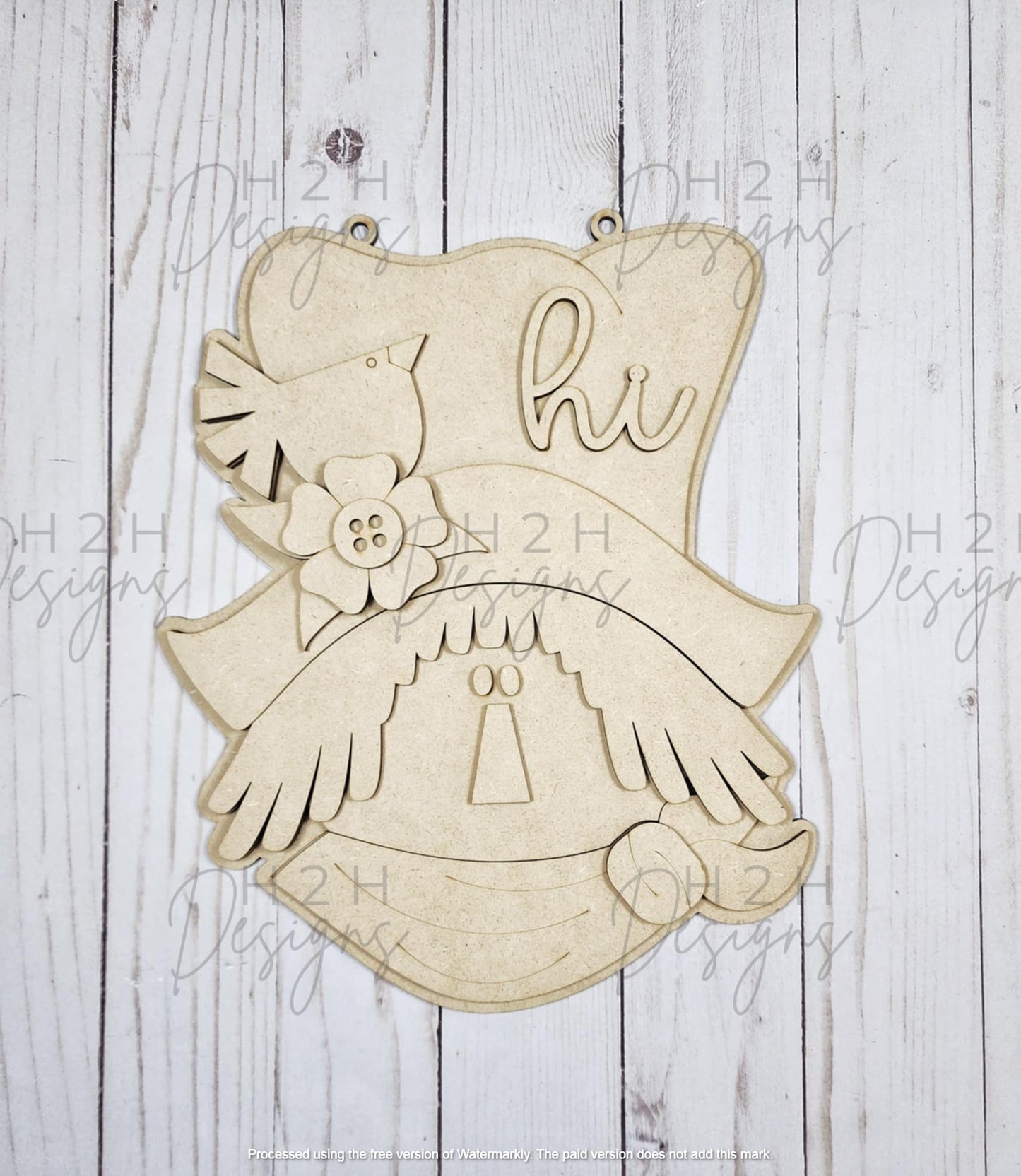 Fall Scarecrow Hanging Sign