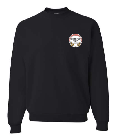 Black Adult Unisex Crewneck Sweater