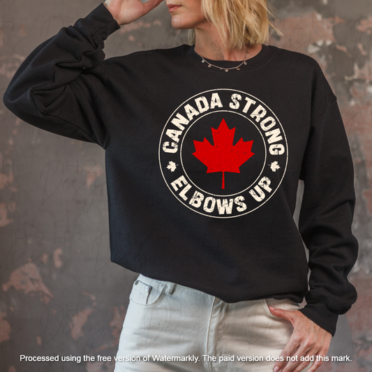 Black Canada Strong Crewneck