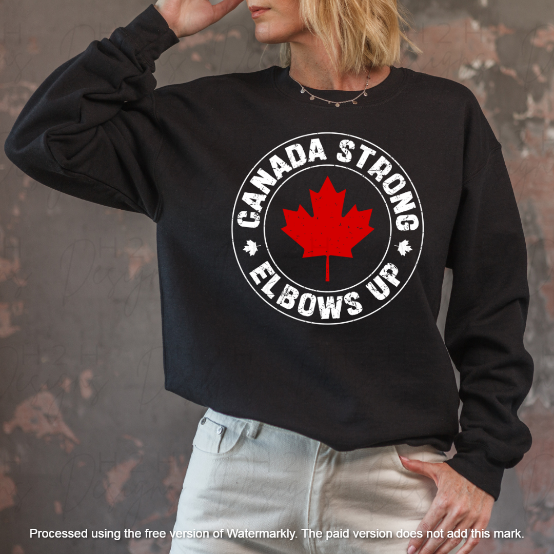 Black Canada Strong Crewneck