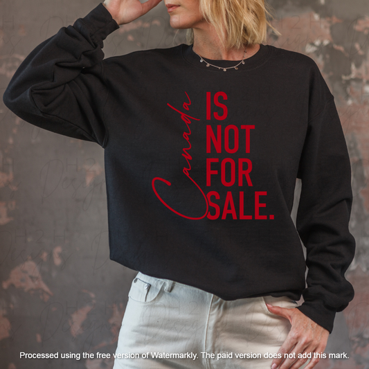 Black Not For Sale Crewneck