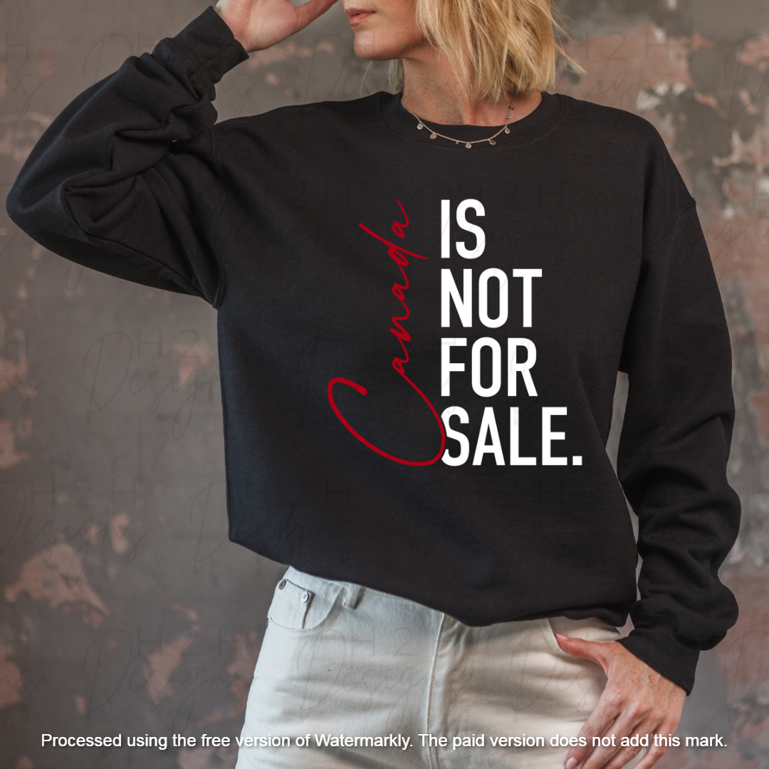 Black Not For Sale Crewneck