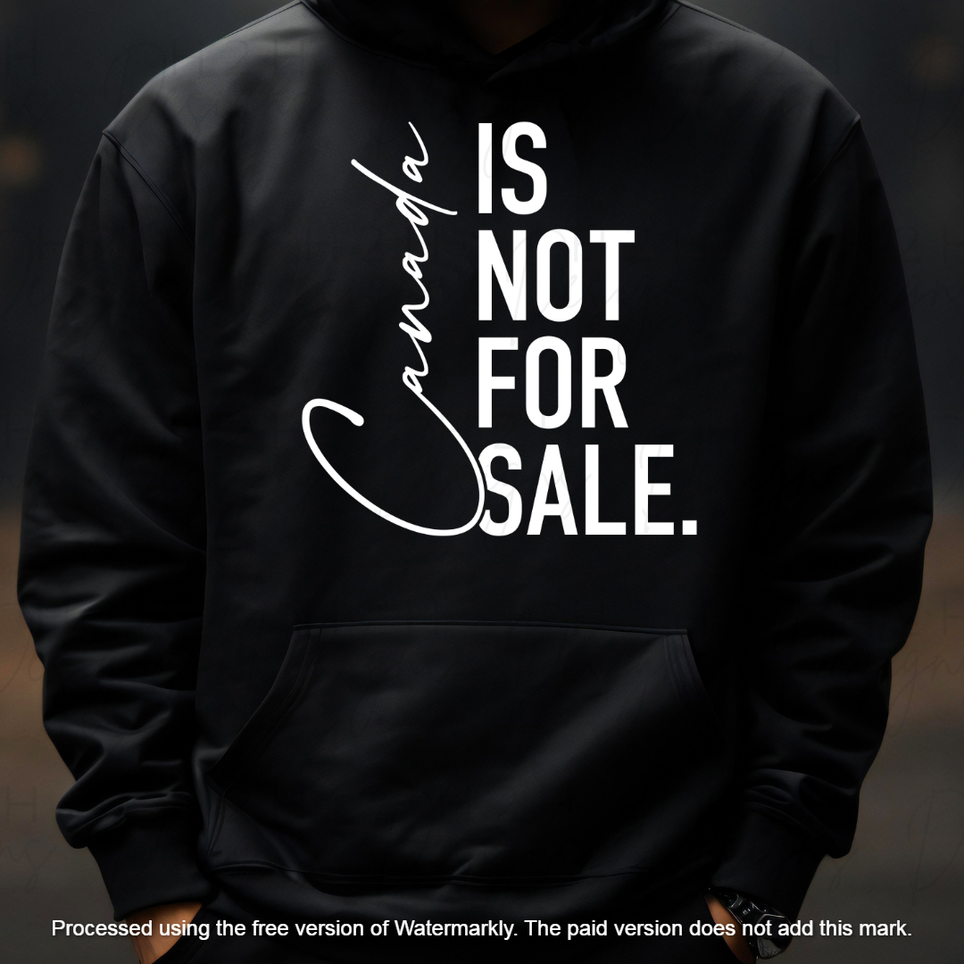 Black Not For Sale Hoodie
