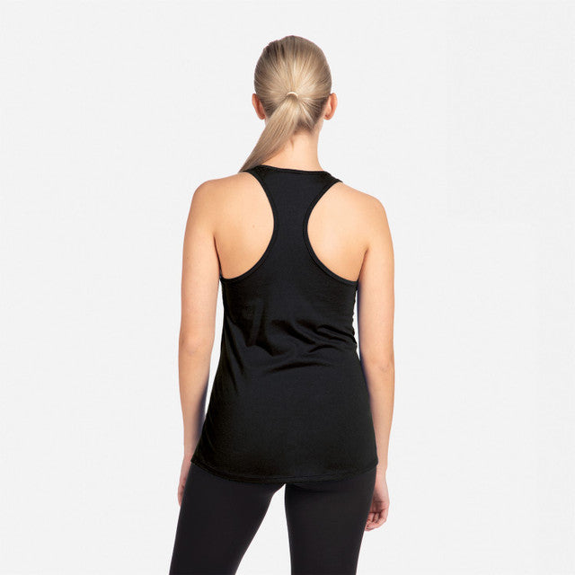 Black Ladies Racerback Tank Top