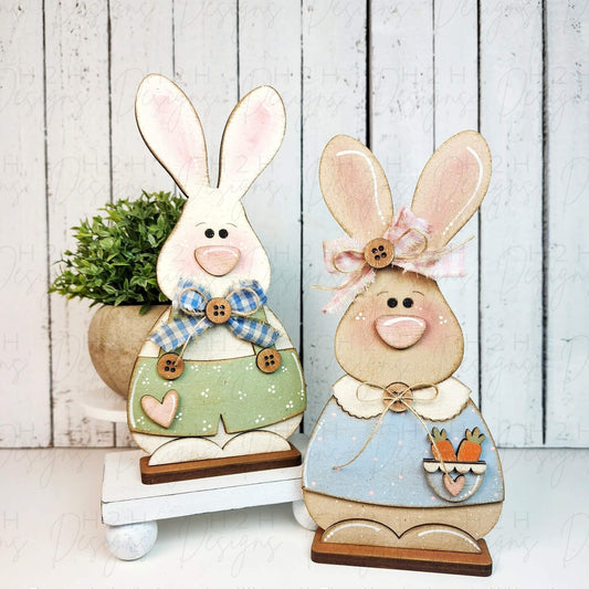 Bunny Couple Shelf Sitter