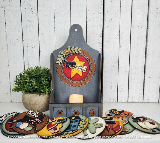 Heirloom Shaker Box Votive Holder