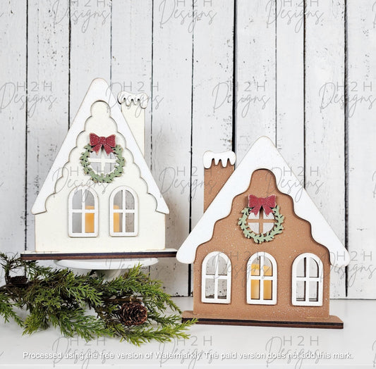 Vintage Gingerbread House Votive Holder