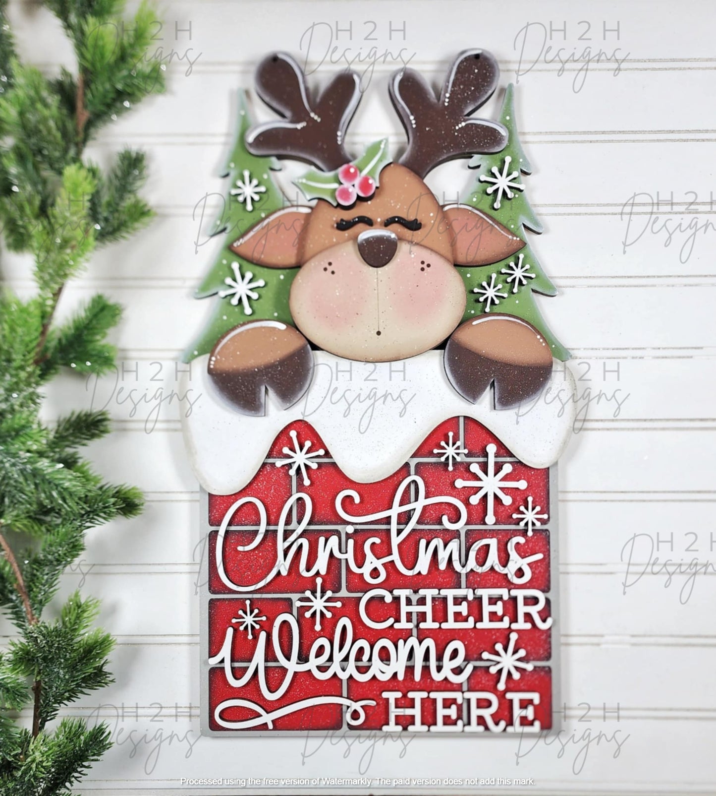 Christmas Cheer Welcome Here Sign Kit