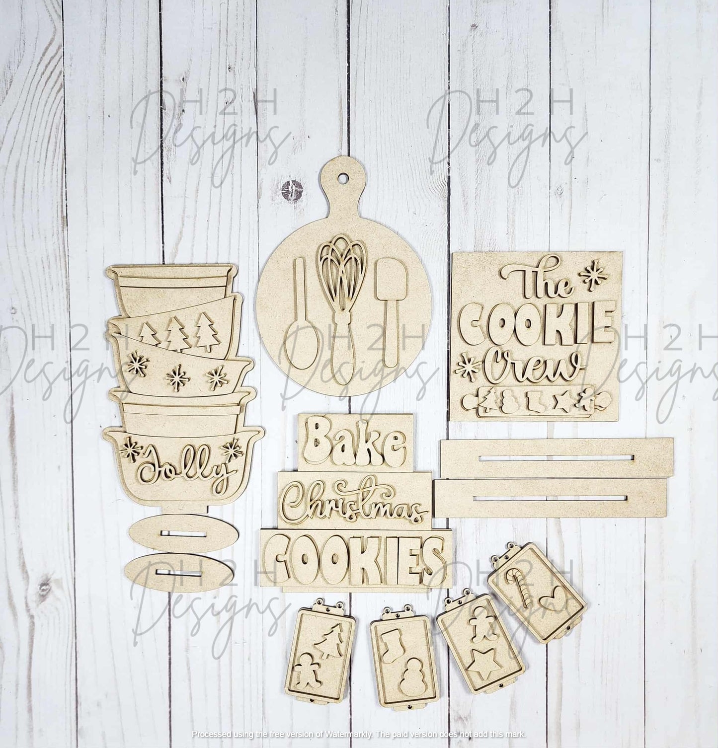 Christmas Baking Decor Set