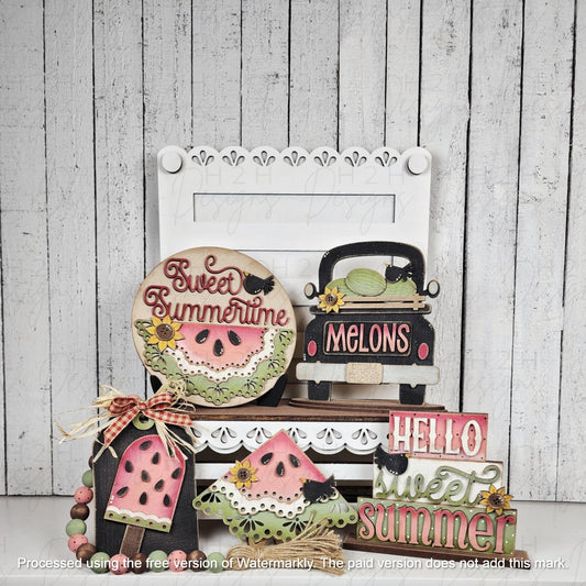 Vintage Watermelon Decor Set