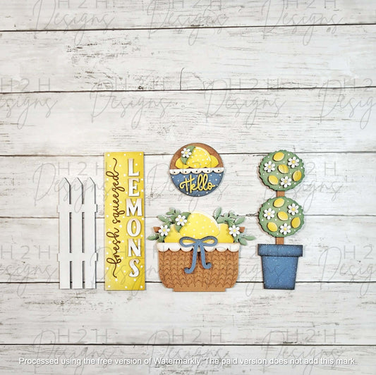 Lemonade Summer Barn Door Insert