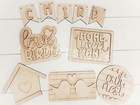 Love Birds Decor Set
