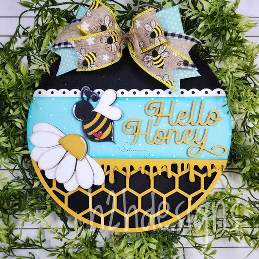 Hello Honey Door Sign