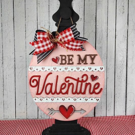 Be My Valentine Door Sign Kit