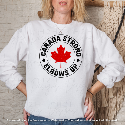 White Canada Strong Crewneck