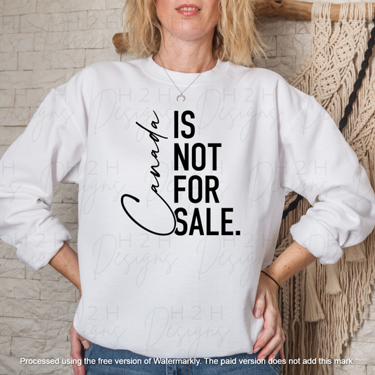 White Not For Sale Crewneck