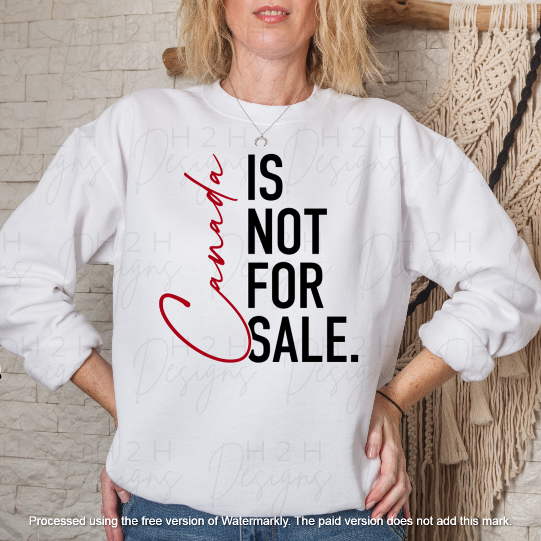 White Not For Sale Crewneck
