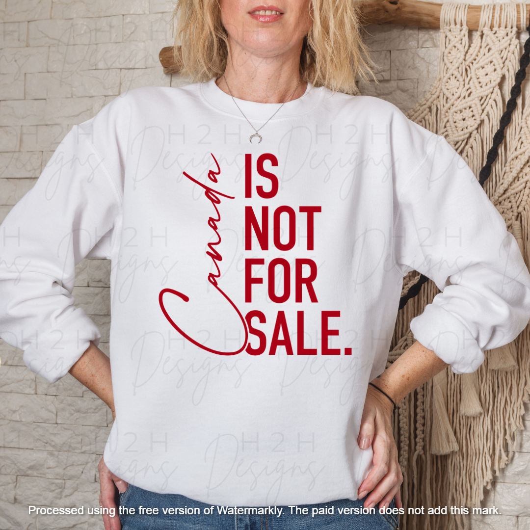 White Not For Sale Crewneck