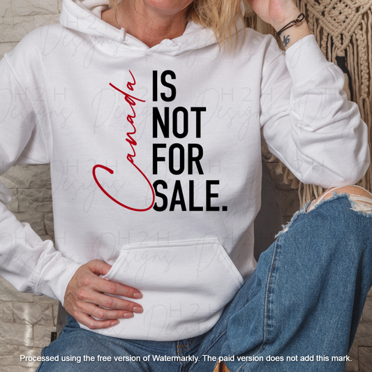 White Not For Sale Hoodie