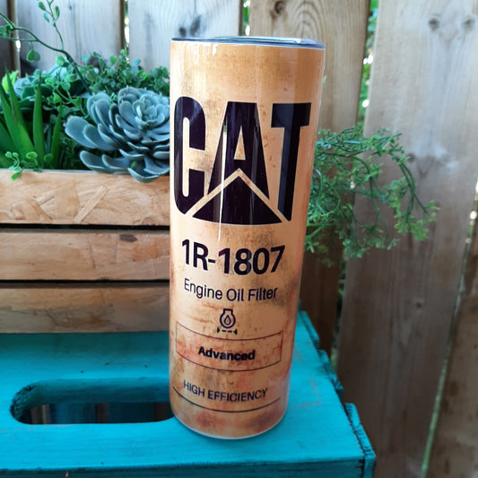 Cat Oil Filter Tumbler