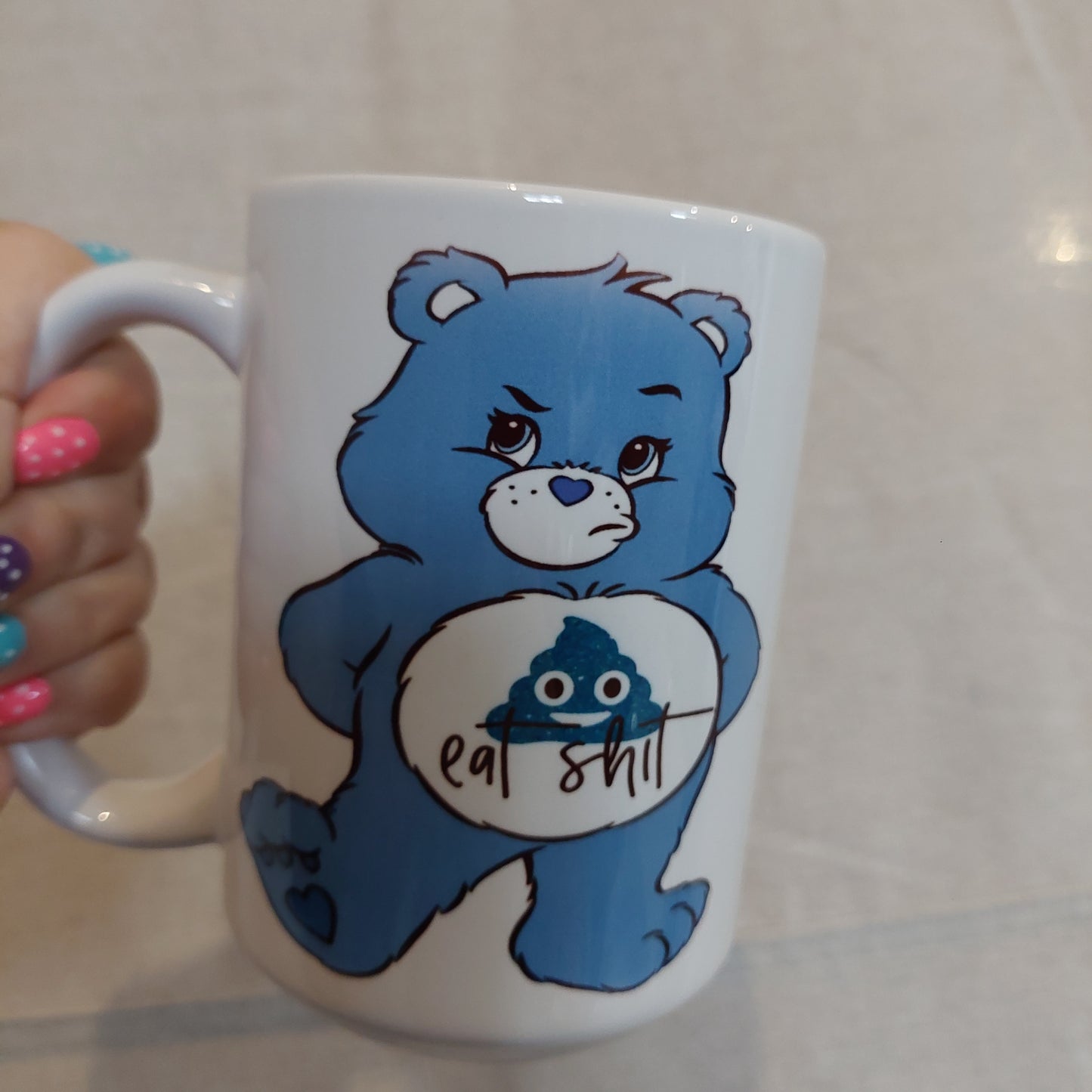 Blue Eat Shit Swear Bear