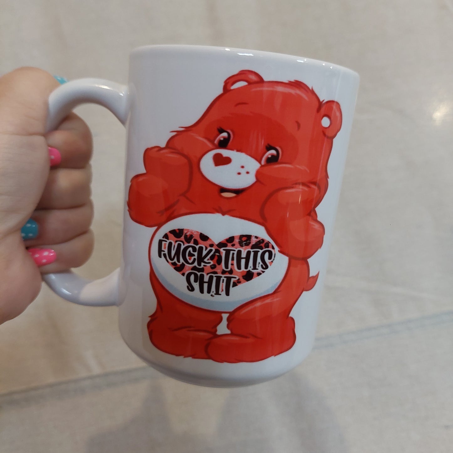 Pink Fuck This Shit Swear Bear