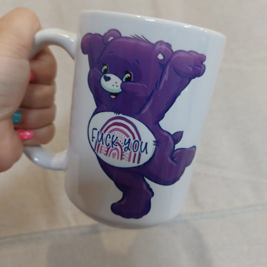 Purple Fuck You Swear Bear