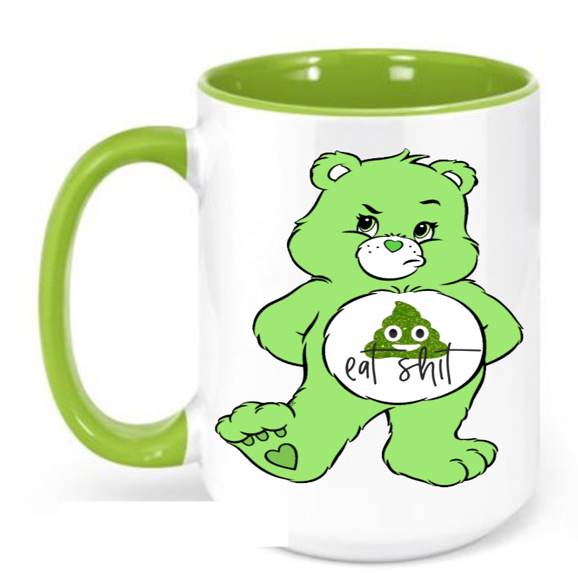 Green Eat Shit Swear Bear