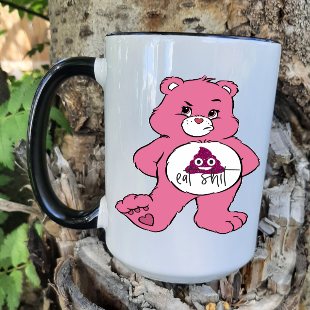 Pink Eat Shit Swear Bear