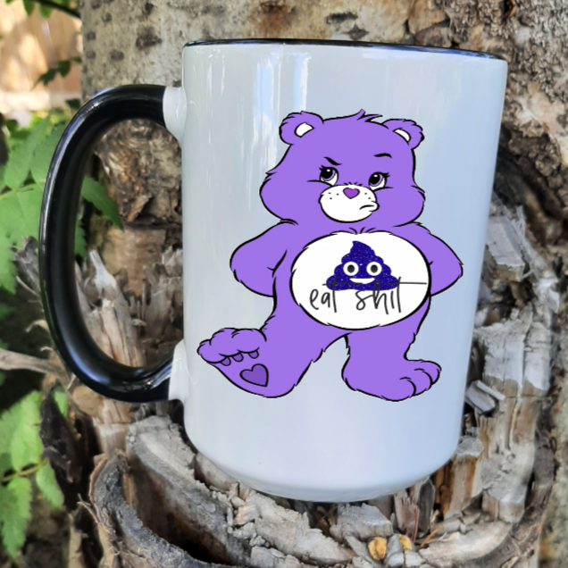 Purple Eat Shit Swear Bear