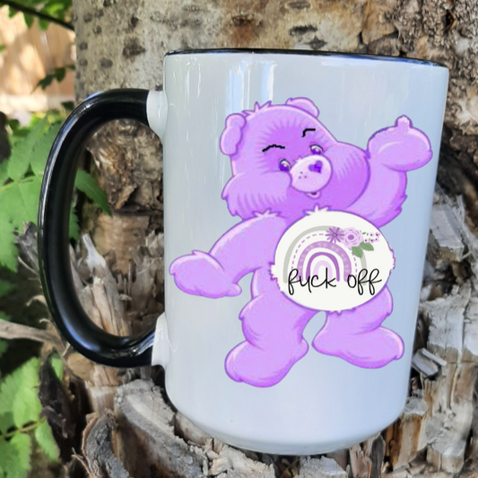 Purple Fuck Off Swear Bear